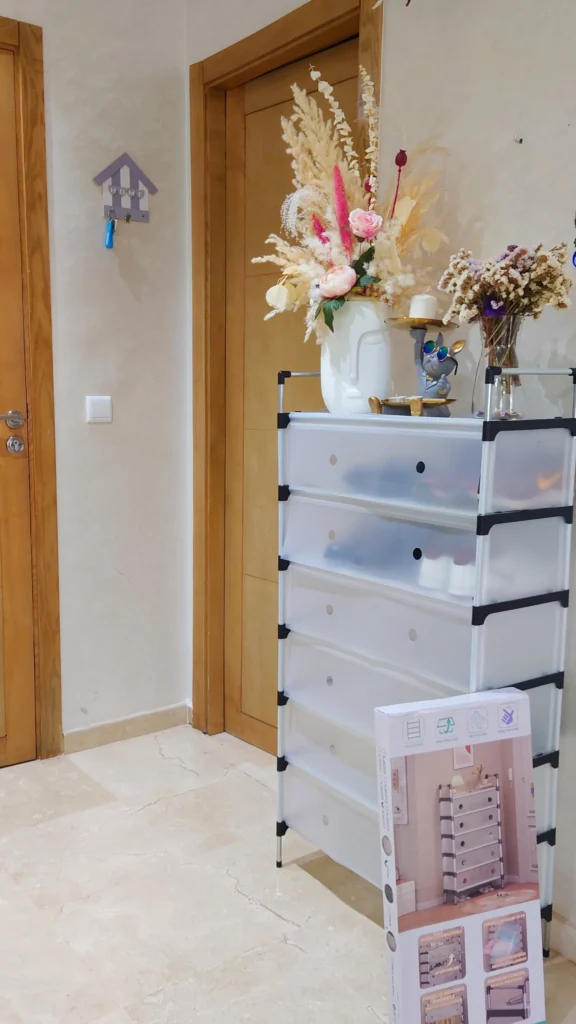 الباقة المنزلية الذكية: منظم الحمام + خزانة الأحذية